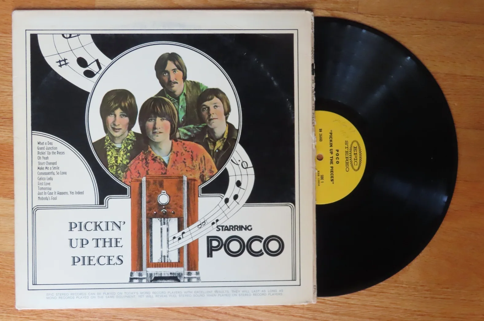 RICHIE FURAY signed POCO "Pickin' Up The Pieces" 1969 Record BUFFALO SPRINGFIELD, изображение 4