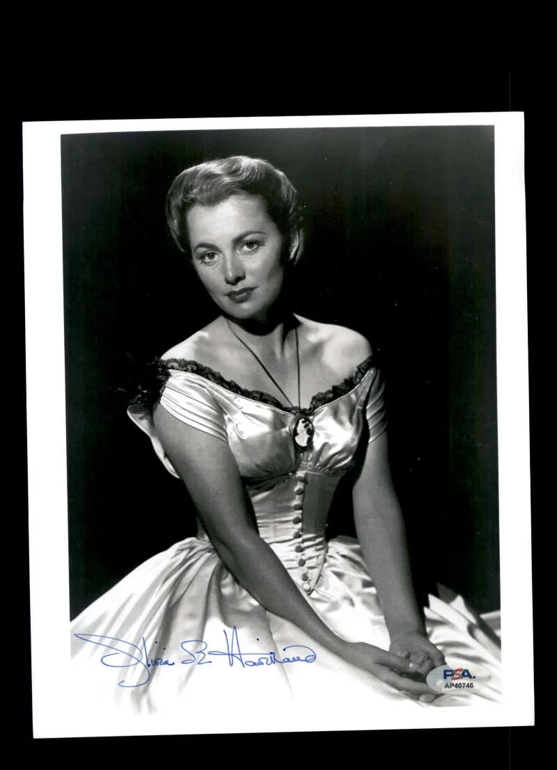 Olivia de Havilland — Olivia de Havilland PSA DNA Coa Signed 8x10 Photo Autograph Gone With The Wind