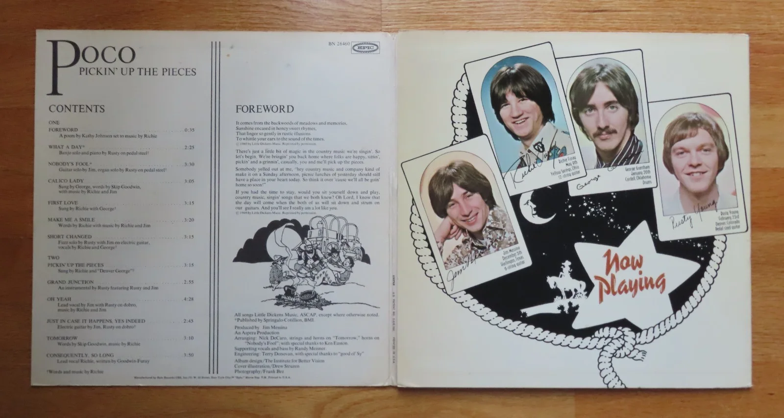 RICHIE FURAY signed POCO Deliverin' 1970 Record / Album COA BUFFALO SPRINGFIELD, изображение 3