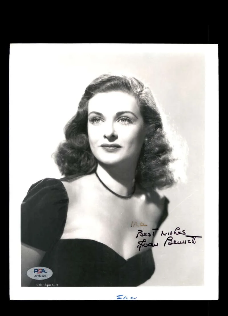 Joan Bennett — Joan Bennett PSA DNA Coa Signed 8x10 Photo Autographed