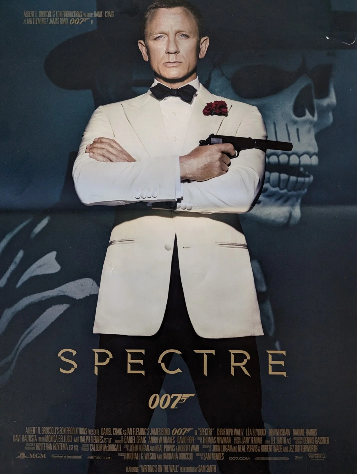 SPECTRE - 007 JAMES BOND ORIGINAL UK MINI CINEMA ODEON MAIN POSTER 12"x16", image 4