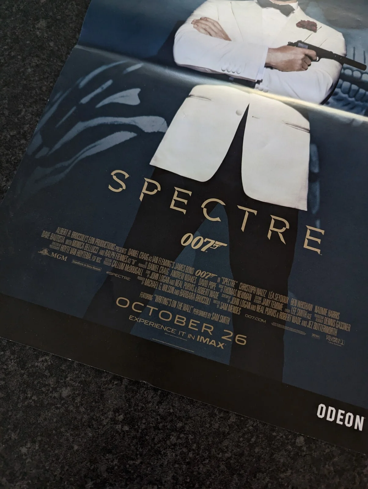 SPECTRE - 007 JAMES BOND ORIGINAL UK MINI CINEMA ODEON MAIN POSTER 12"x16", image 5
