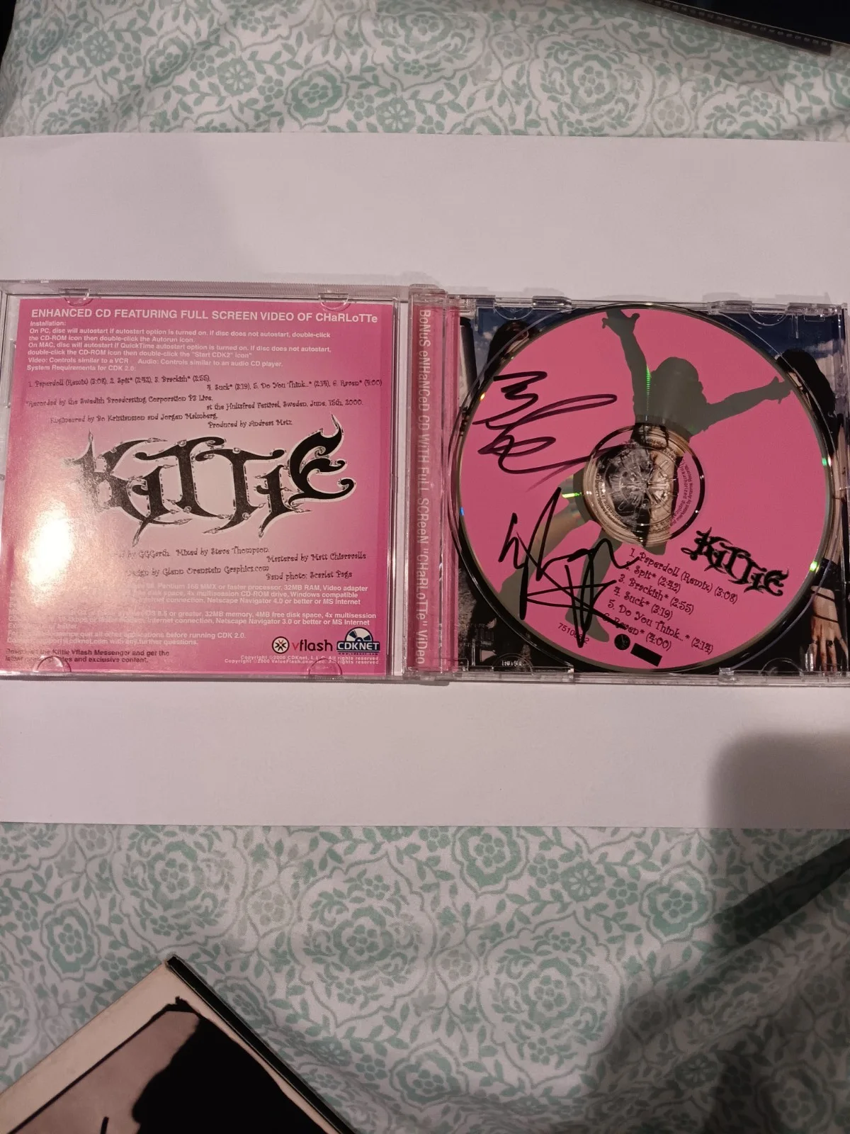 **Autographed** Kittie Paperdoll EP Signed Original CD & Booklet, image 2