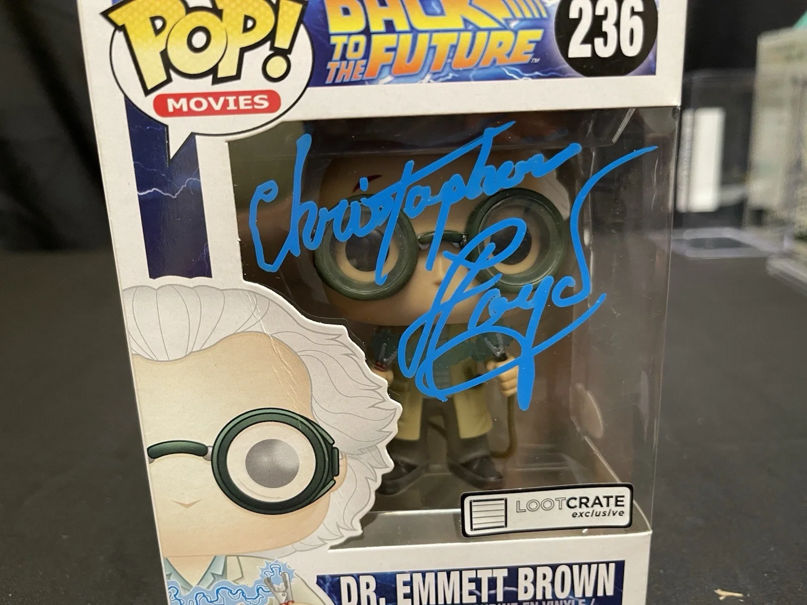 Christopher Lloyd — Christopher Lloyd (Dr. Emmett Brown) Signed Pop Funko 236 JSA COA, image 2