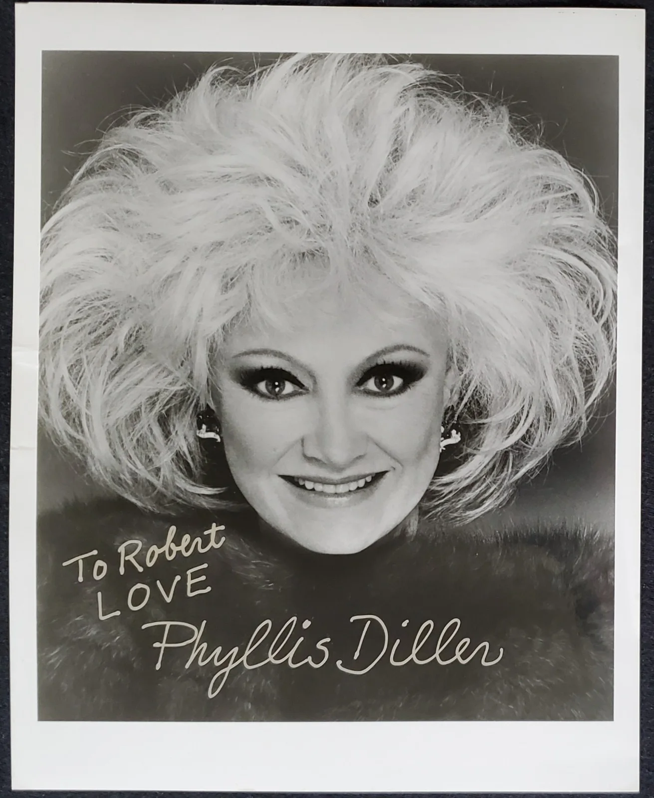 1979 1963 Phyllis Diller 2x Autograph Hollywood 8x10 Photograph, image 2