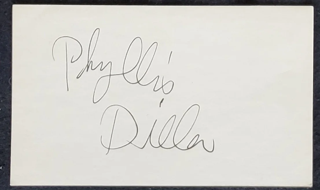 1979 1963 Phyllis Diller 2x Autograph Hollywood 8x10 Photograph, image 3