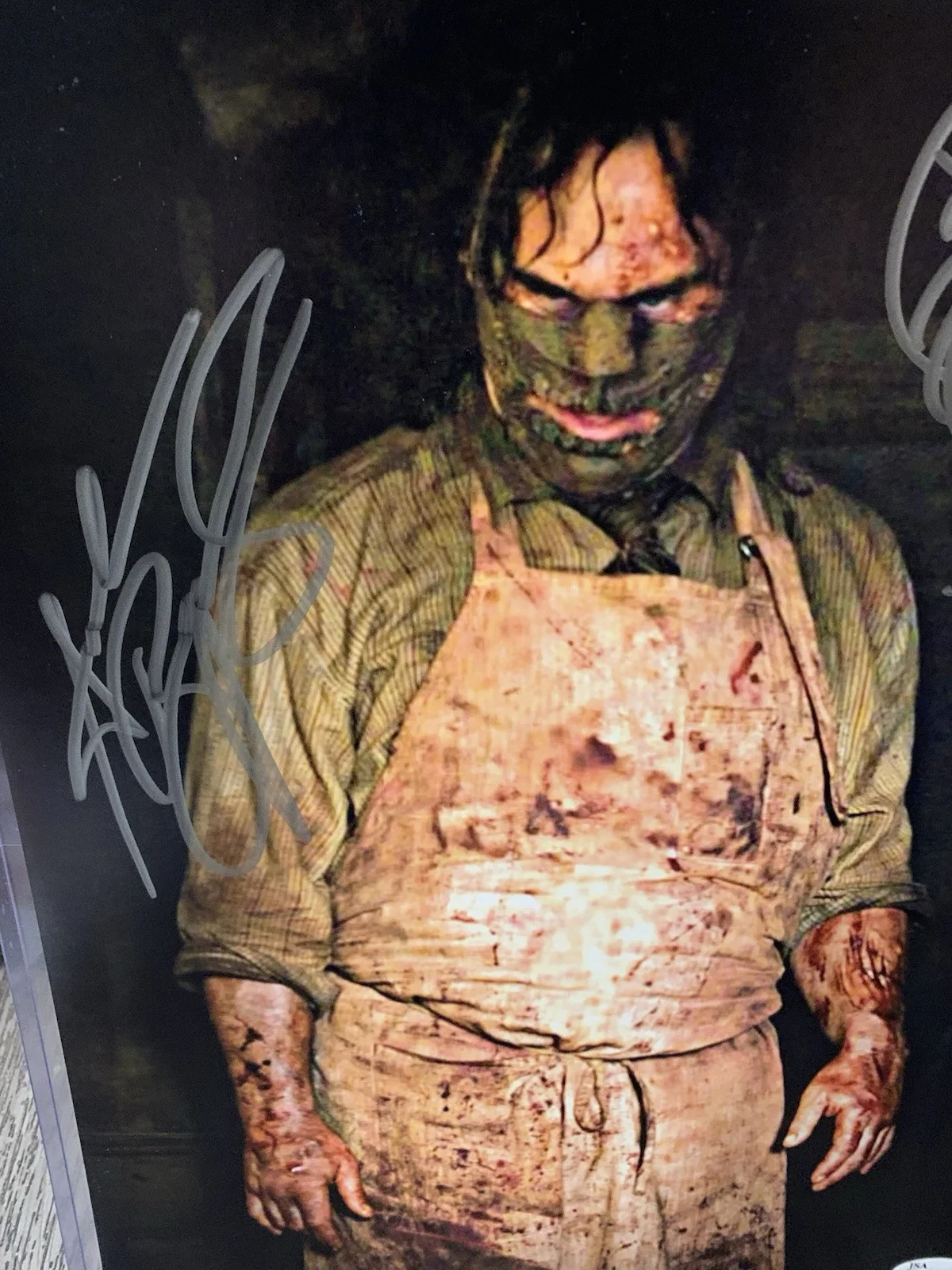 VintageTexas Chainsaw Massacre Large poster photo Signed COA JSA 14x11, изображение 3