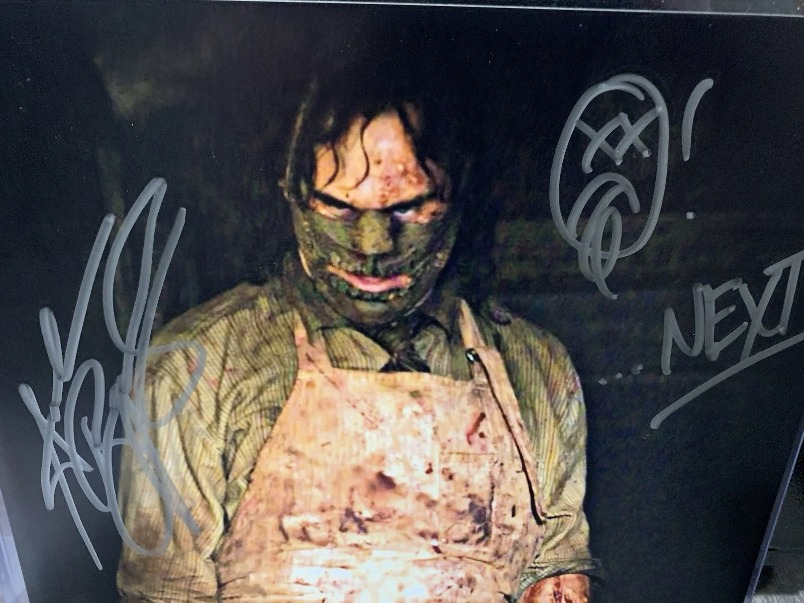 VintageTexas Chainsaw Massacre Large poster photo Signed COA JSA 14x11, изображение 4