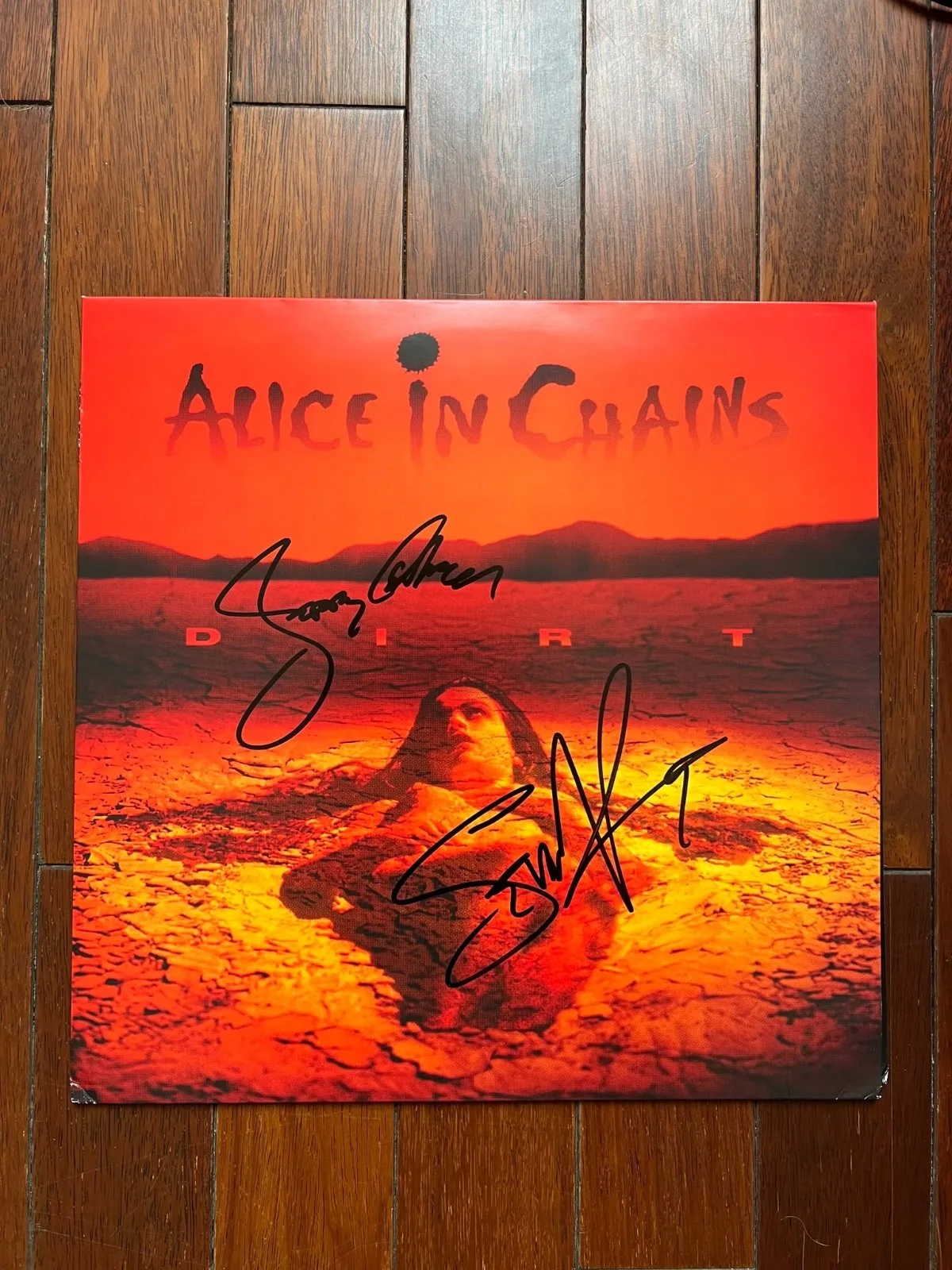 Alice In Chains Dirt Jerry Cantrell Autographed Signed Album Vinyl Record w/ACOA, image 4