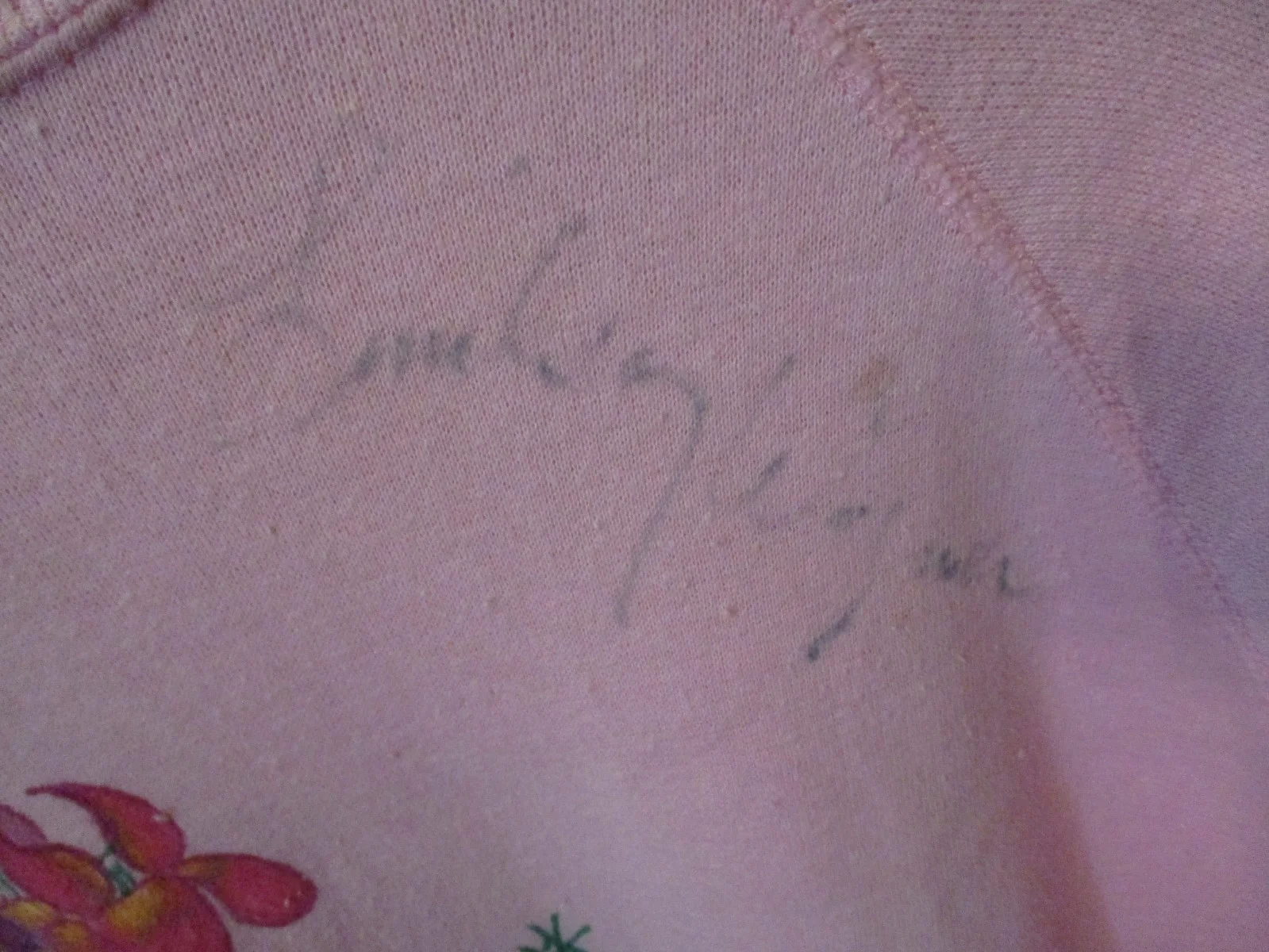 LINDSAY WAGNER Signed 1980's Sheatshirt- Large Ladies ("THE BIONIC WOMAN"), image 2