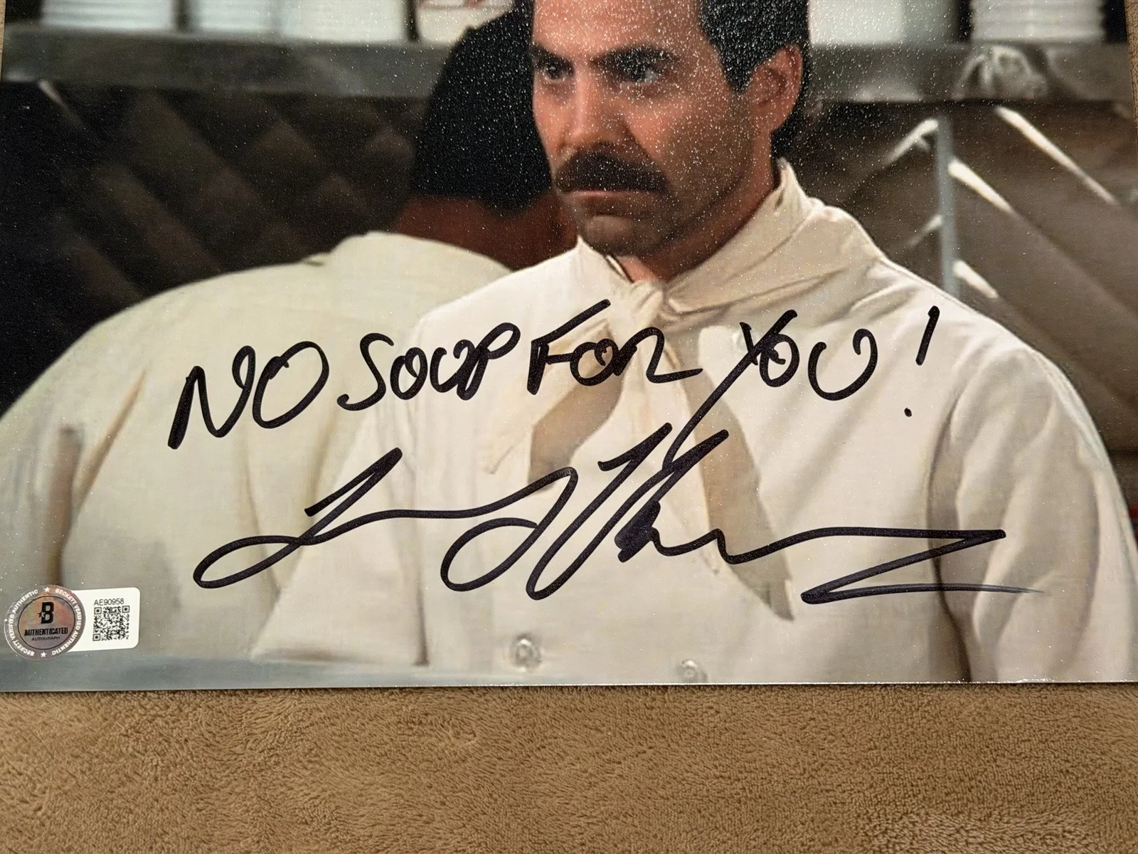 Larry Thomas — Larry Thomas Signed 8x10 Photo Soup Nazi BAS Jerry Seinfeld Autograph Authentic, изображение 2