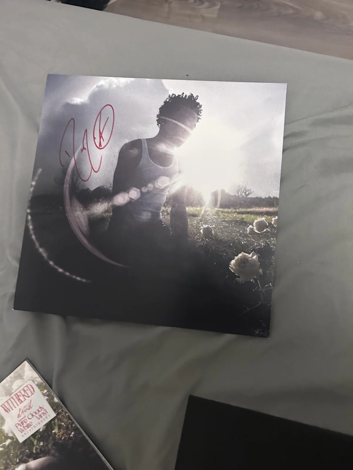 SIGNED D4VD POSTER UNATTAINABLE NOW BRAND NEW NEVER USED ONLY HELD ONCE WHITE, изображение 2