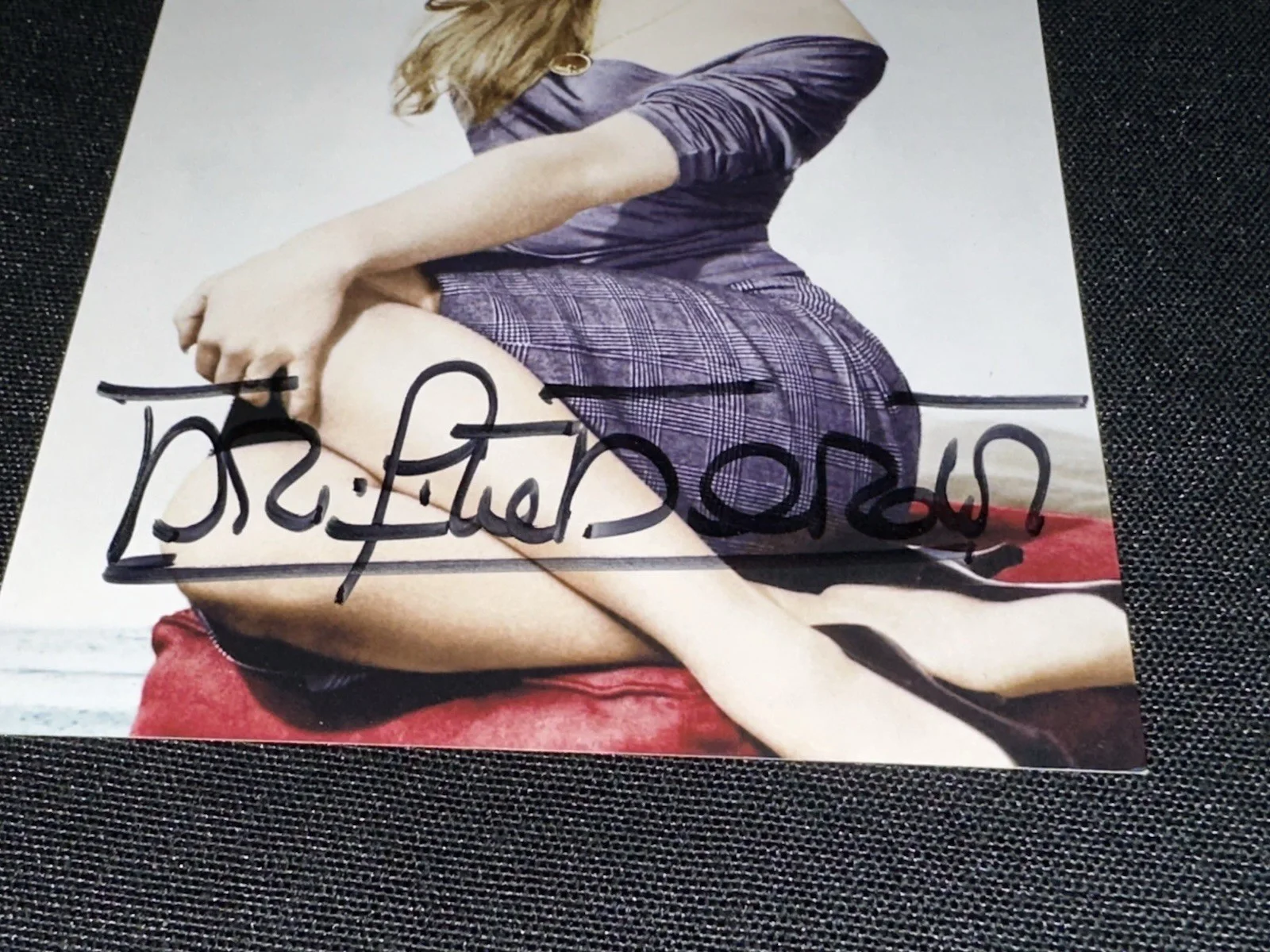 SEE TITLE — BRIGITTE BARDOT Signed 4x6 Photo sexy actress model French Paris, изображение 4