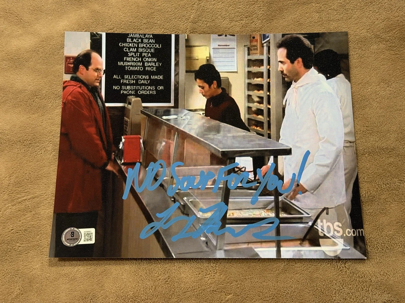 Larry Thomas — Larry Thomas Signed 8x10 Photo Soup Nazi BAS Jerry Seinfeld Autograph Authentic