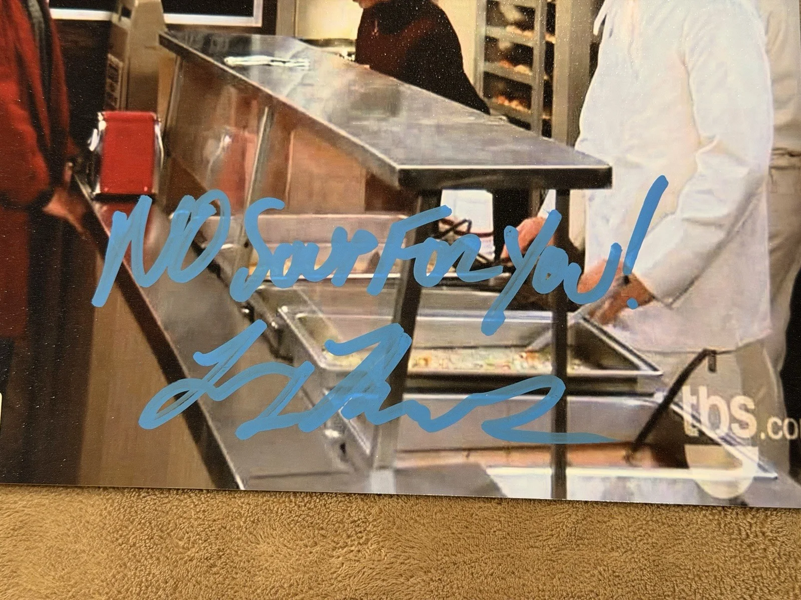 Larry Thomas — Larry Thomas Signed 8x10 Photo Soup Nazi BAS Jerry Seinfeld Autograph Authentic, изображение 2
