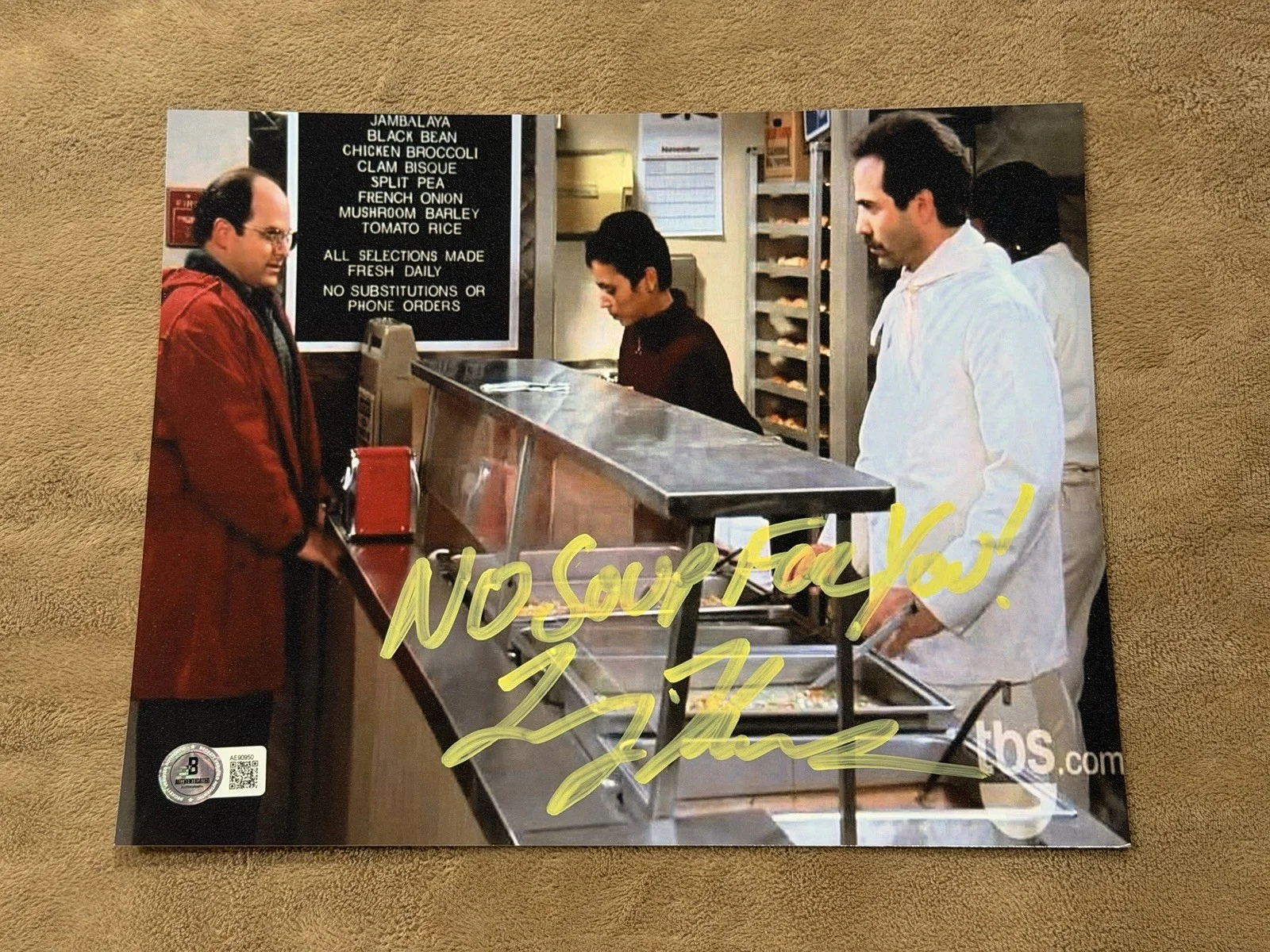 Larry Thomas — Larry Thomas Signed 8x10 Photo Soup Nazi BAS Jerry Seinfeld Autograph Authentic