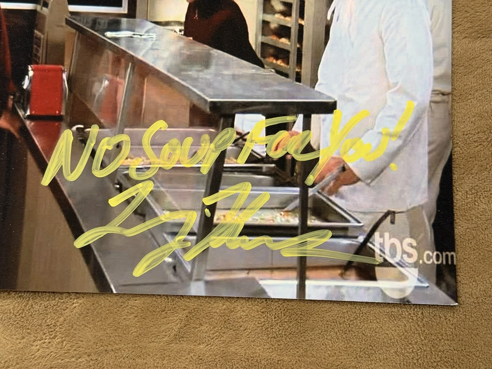 Larry Thomas — Larry Thomas Signed 8x10 Photo Soup Nazi BAS Jerry Seinfeld Autograph Authentic, изображение 2