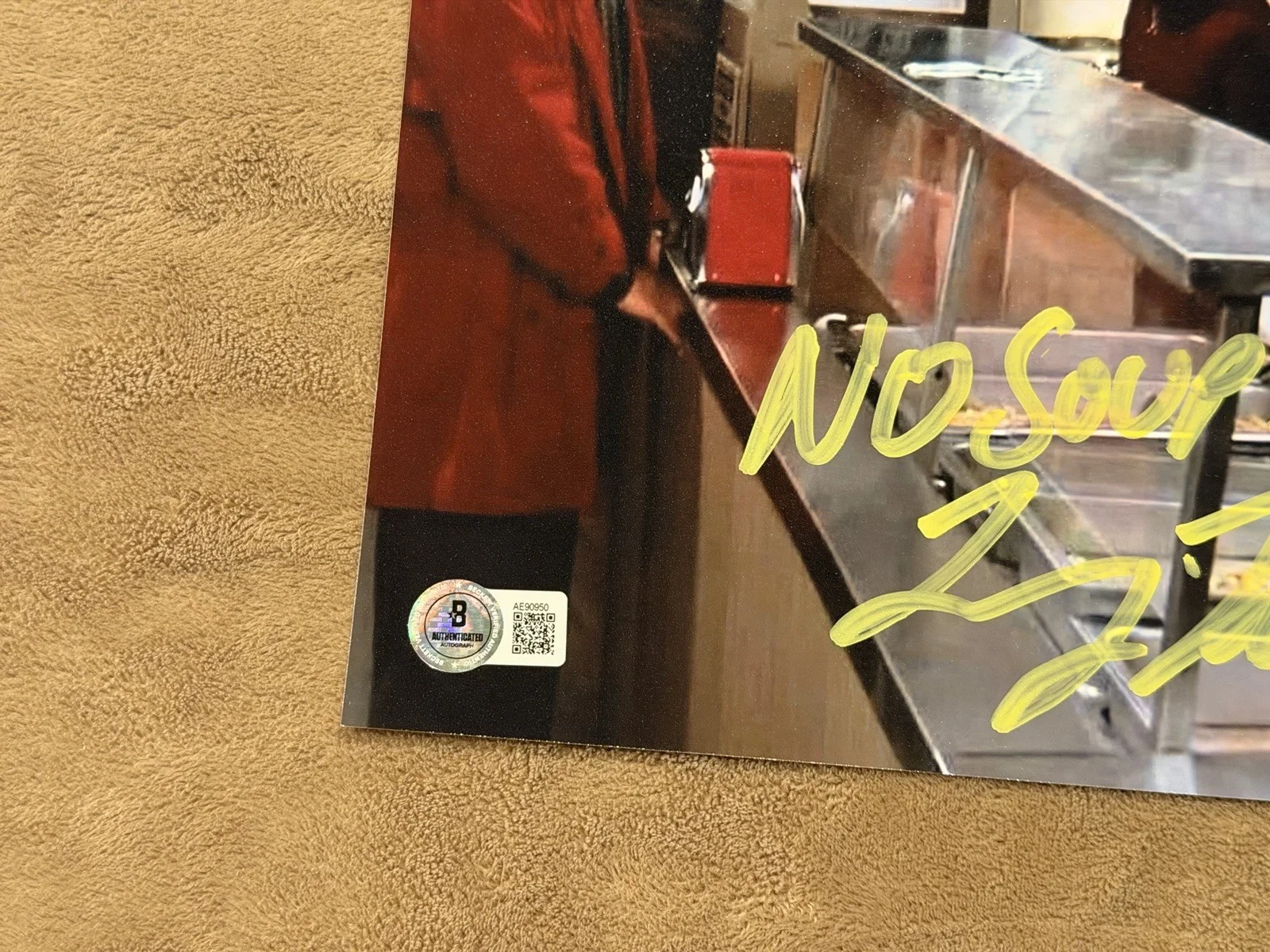Larry Thomas — Larry Thomas Signed 8x10 Photo Soup Nazi BAS Jerry Seinfeld Autograph Authentic, изображение 3
