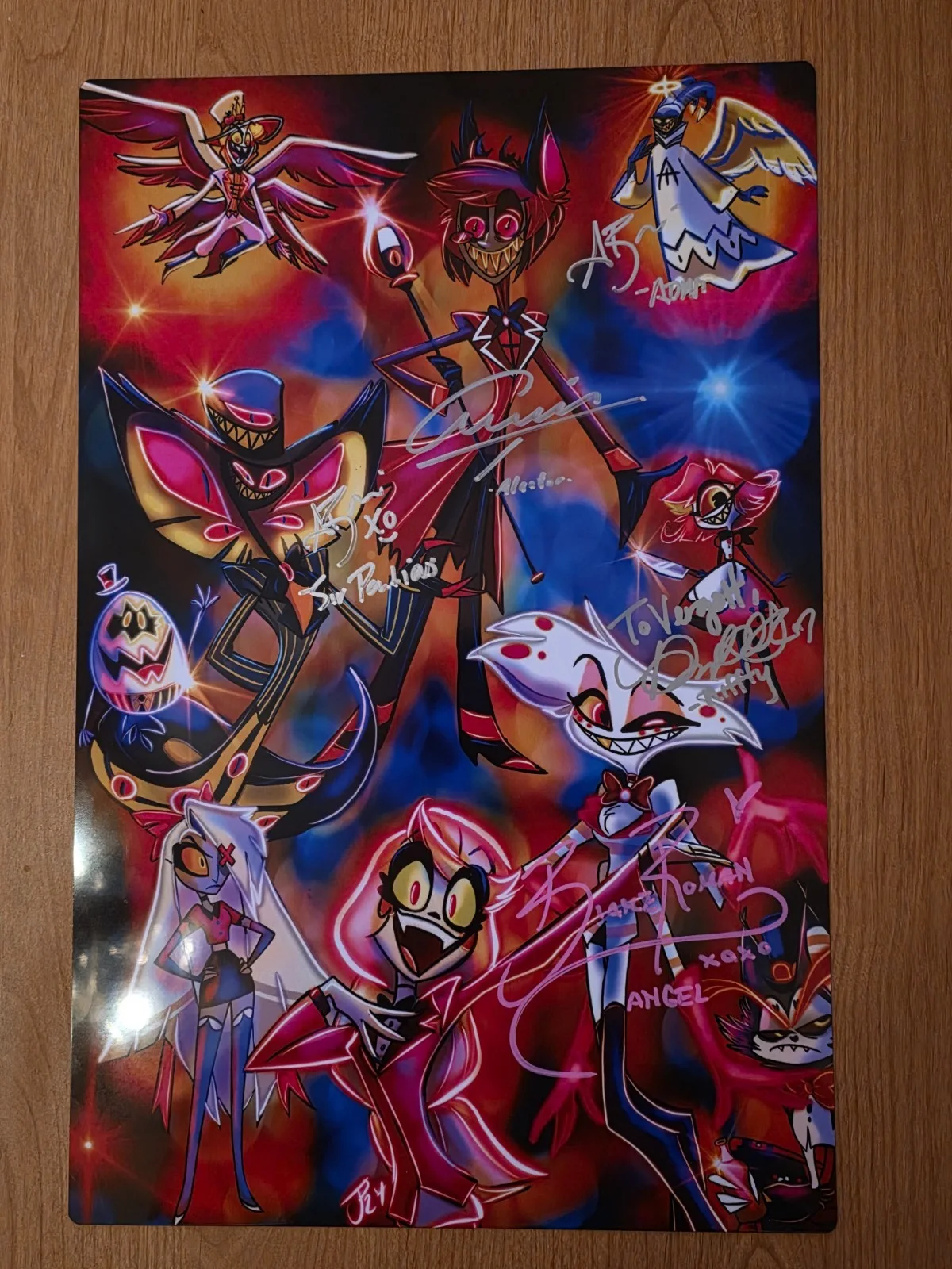 Amir Talai, Blake Roman, kimiko glenn, Alex Brightman 2x — HAZBIN HOTEL CAST X5 Signed Season 1, image 2