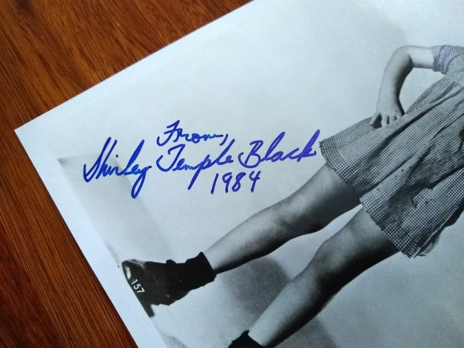 Shirley Temple Black — Shirley Temple Black Hollywood Actress Autographed 8x10 B&W Signed Glossy Photo, image 2