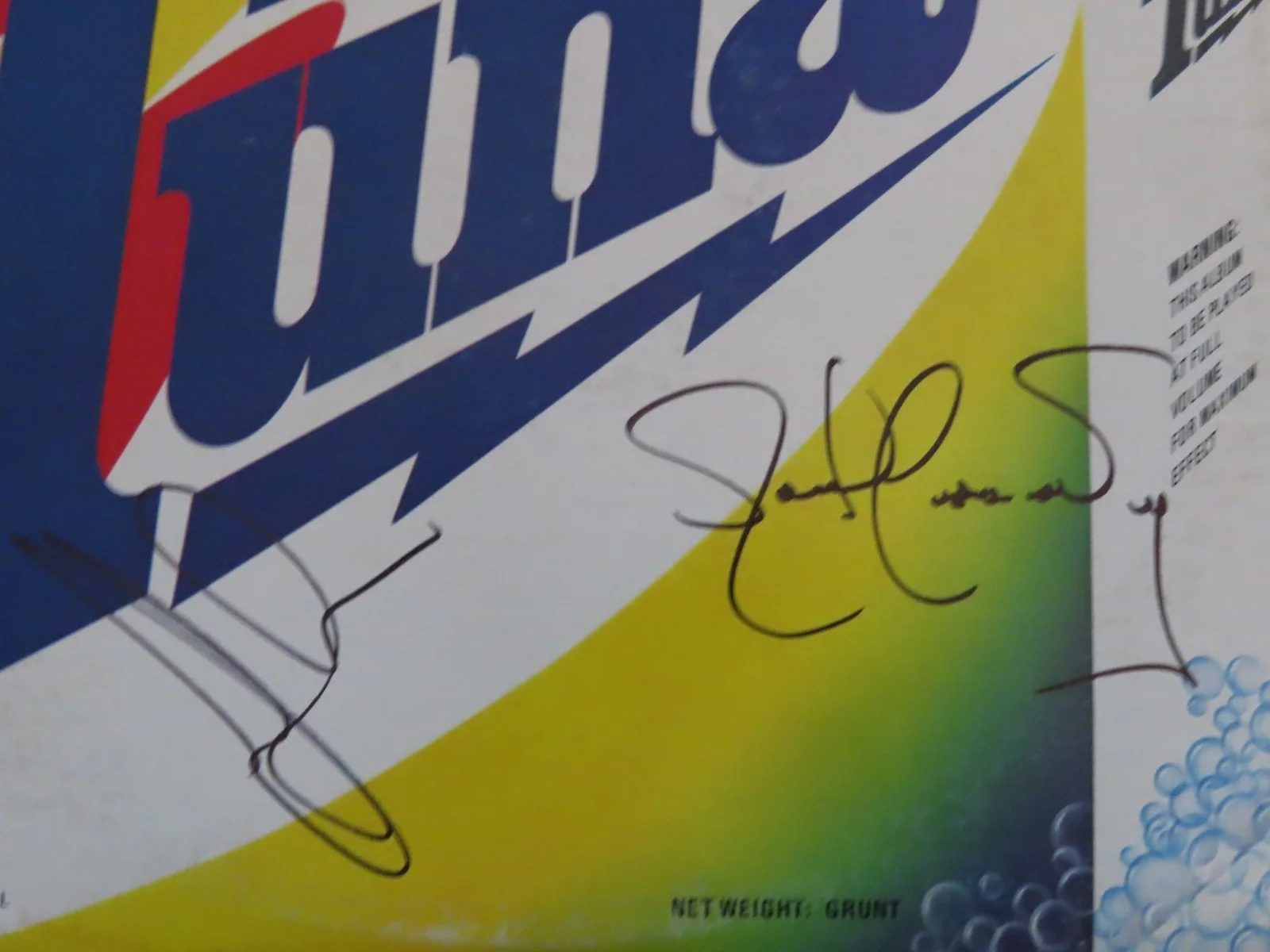 JACK CASADY JORMA KAUKONEN HOT TUNA signed 1974 "America's Choice" Record COA, изображение 2