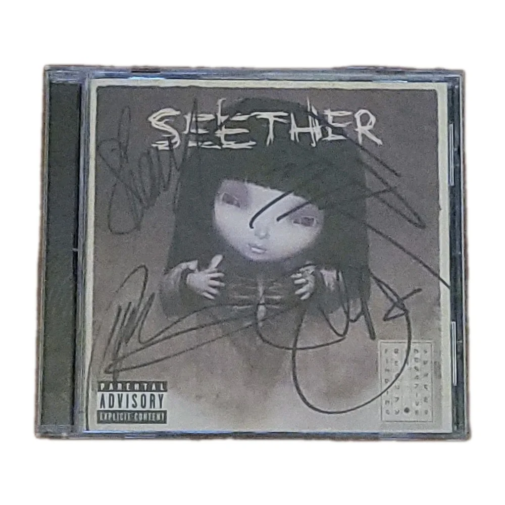 Seether REAL hand SIGNED Booklet Finding Beauty CD VERY GOOD CONDITION, image 2