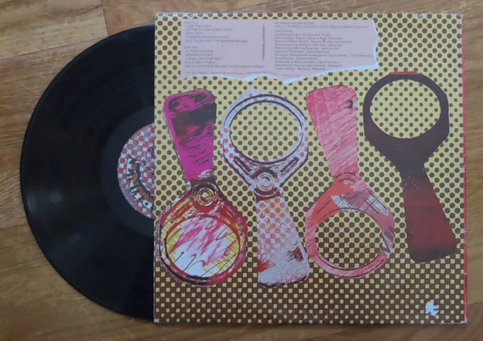 JACK CASADY & JORMA KAUKONEN of HOT TUNA signed THE PHOSPHORESCENT RAT Record, изображение 5