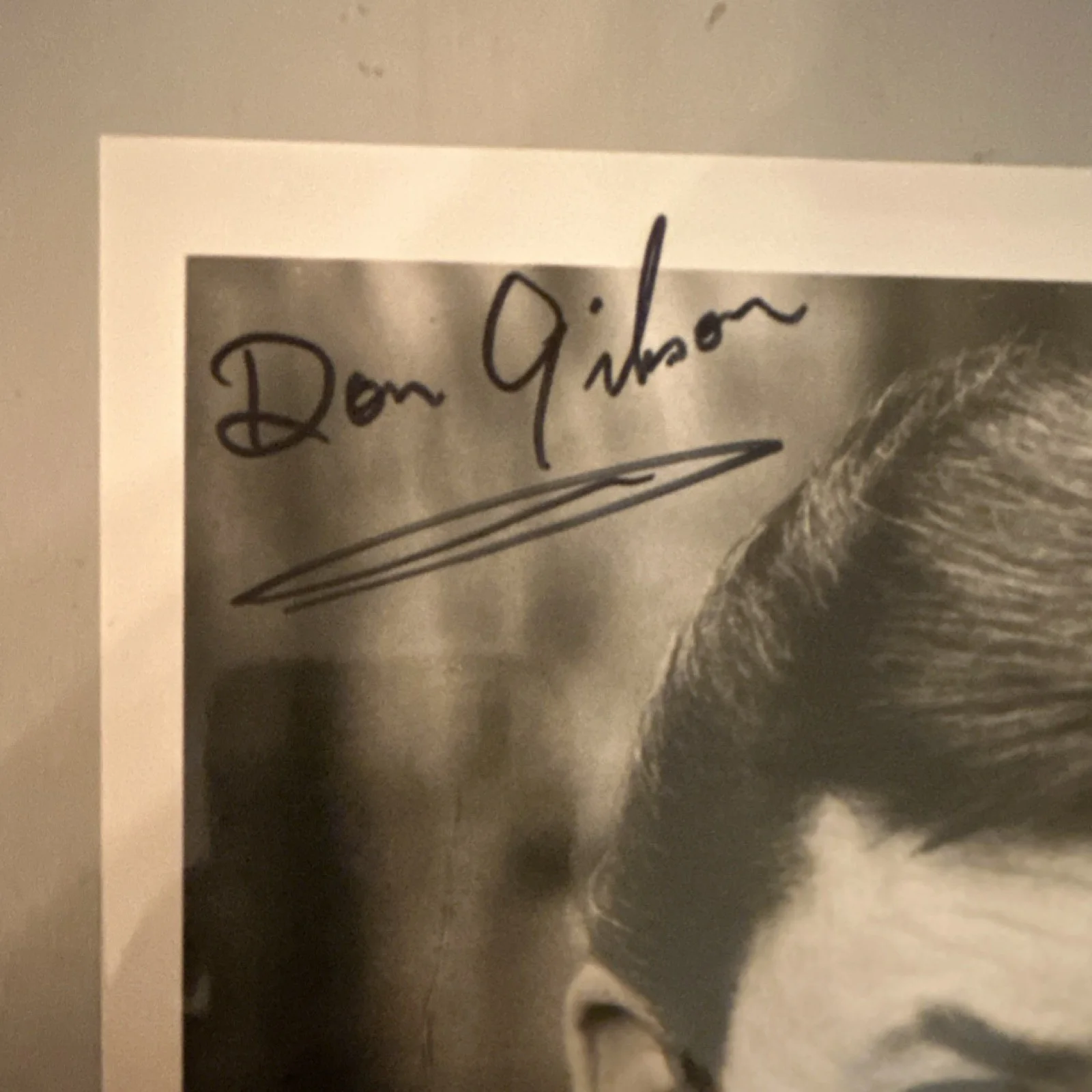 Don Gibson Autographed Black & White Photo Music Memorabilia, изображение 2