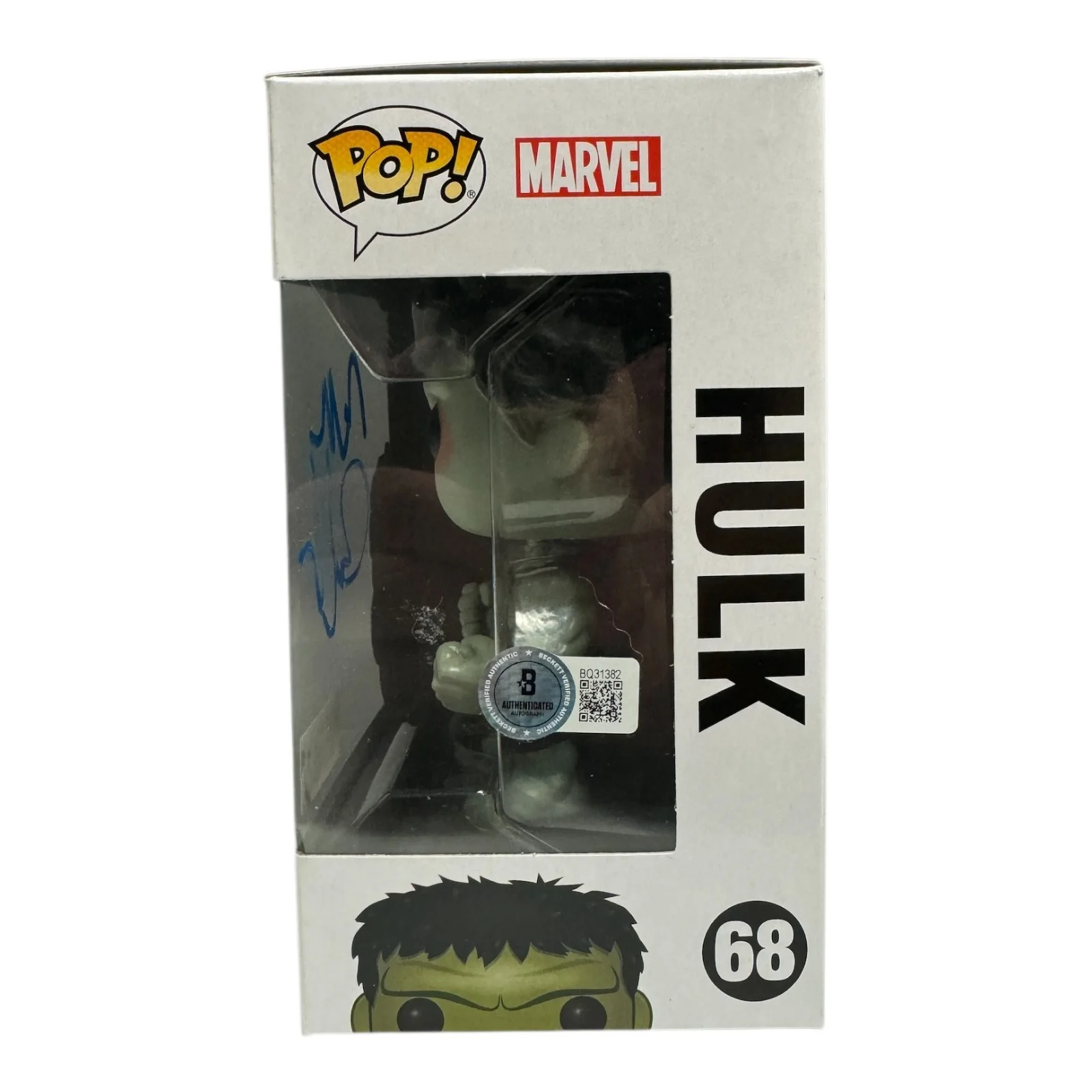 Mark Ruffalo — Mark Ruffalo Signed Autograph Avengers Funko Pop 68 Beckett BAS Hulk, image 2