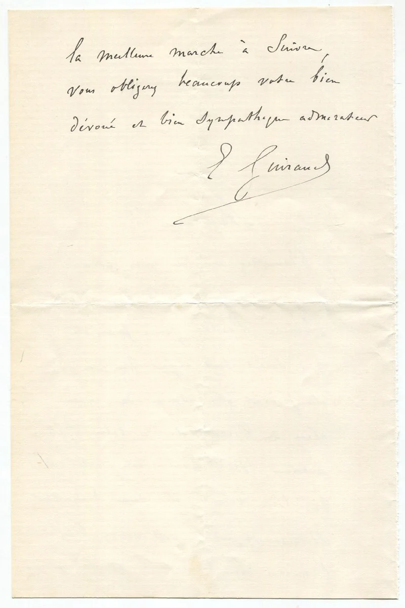 French Composer Ernest Guiraud Autograph Letter Signed, image 2