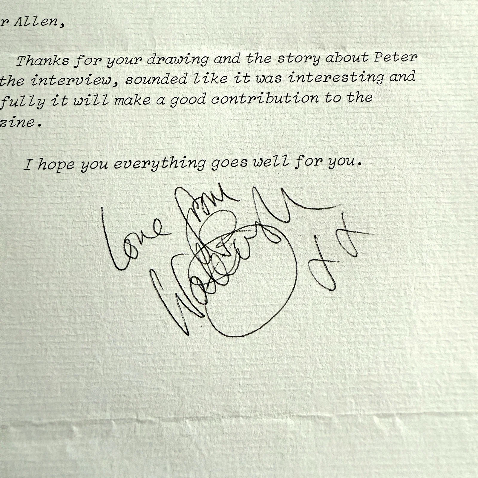 Kate Bush Signed Autographed Letter With Full Name Classic Signature, image 2