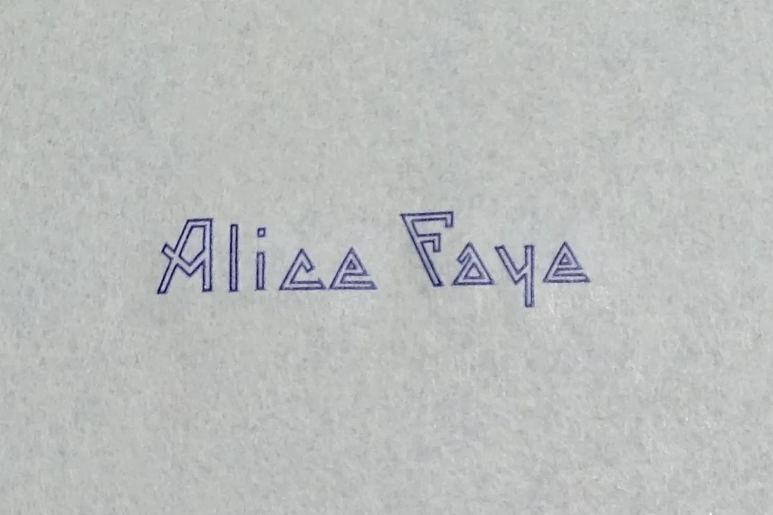 Alice Faye — 1939 ALICE FAYE Signed Letter & Autograph Card SET - 20th Century Fox Hollywood, изображение 3