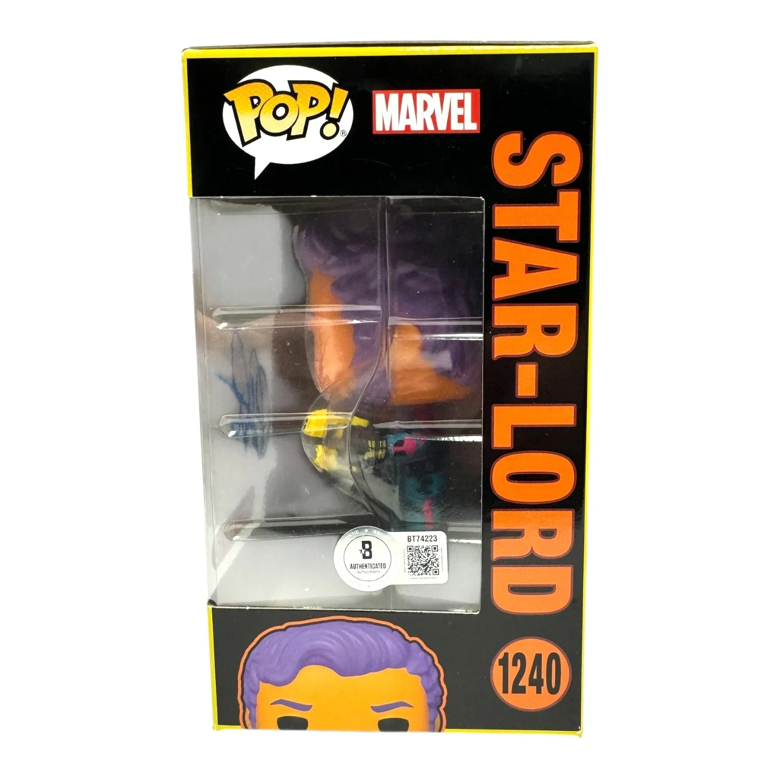 CHRIS PRATT — CHRIS PRATT SIGNED AUTO GUARDIANS OF THE GALAXY FUNKO POP 1240 BECKETT BAS, изображение 2