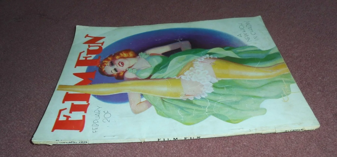 FILM FUN (1934) US mag ENOCH BOLLES COVER, CLARA BOW, изображение 4