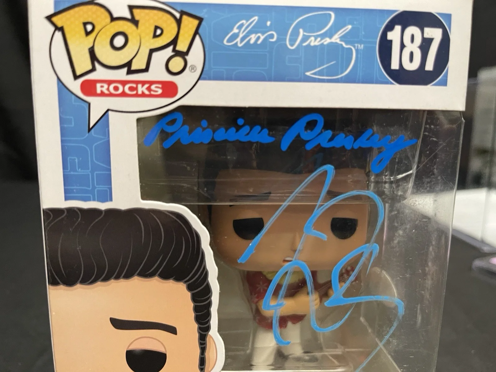 Austin Butler, Priscilla Presley — Austin Butler Priscilla Presley signed, JSA Pop Elvis Presley 187 Becket Rare, изображение 2