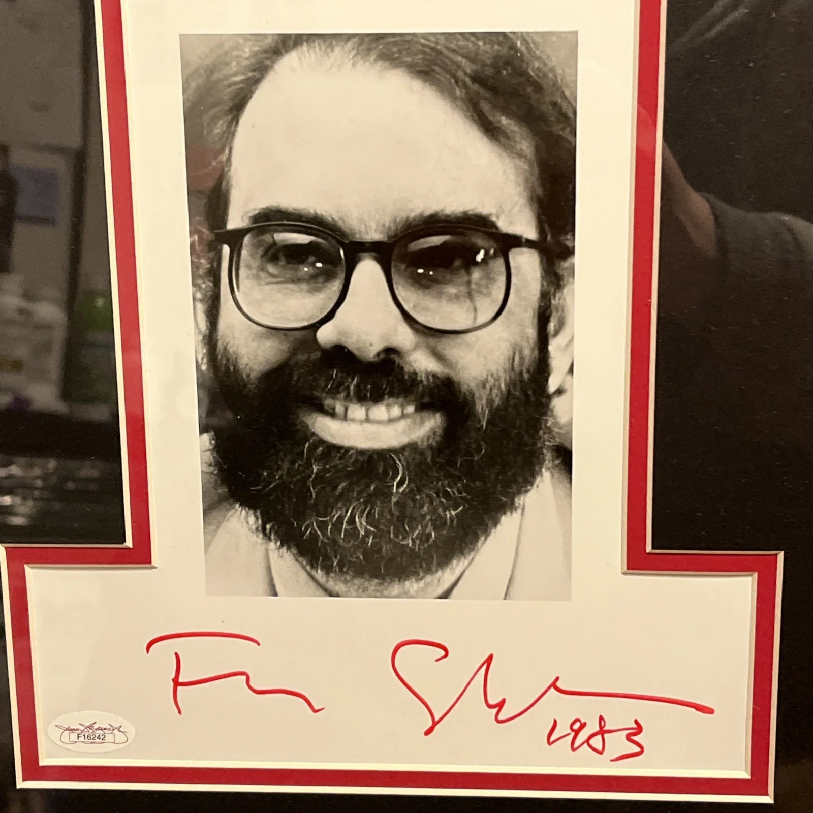 Francis Ford Coppola — Francis Ford Coppola autograph Movie Collage Framed 16 X 31“ JSA, изображение 4