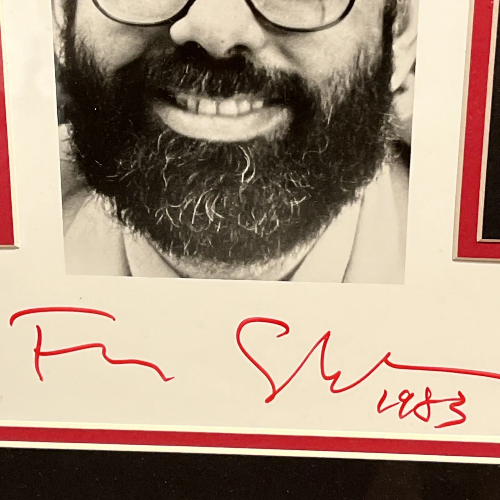 Francis Ford Coppola — Francis Ford Coppola autograph Movie Collage Framed 16 X 31“ JSA, изображение 5