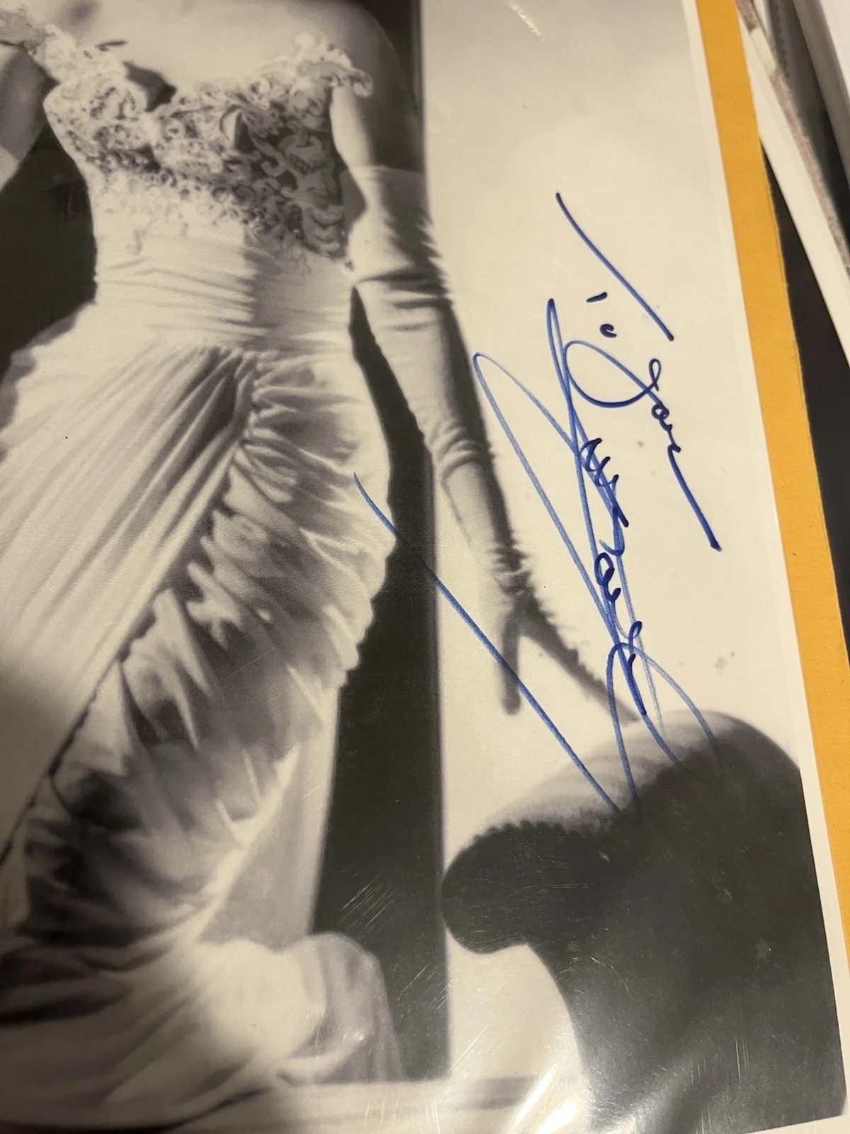 Jane powell — Jane Powell Signed 8.5 X 11 Vintage Celebrity Autograph Photo , B&W,Fred Astaire, изображение 2