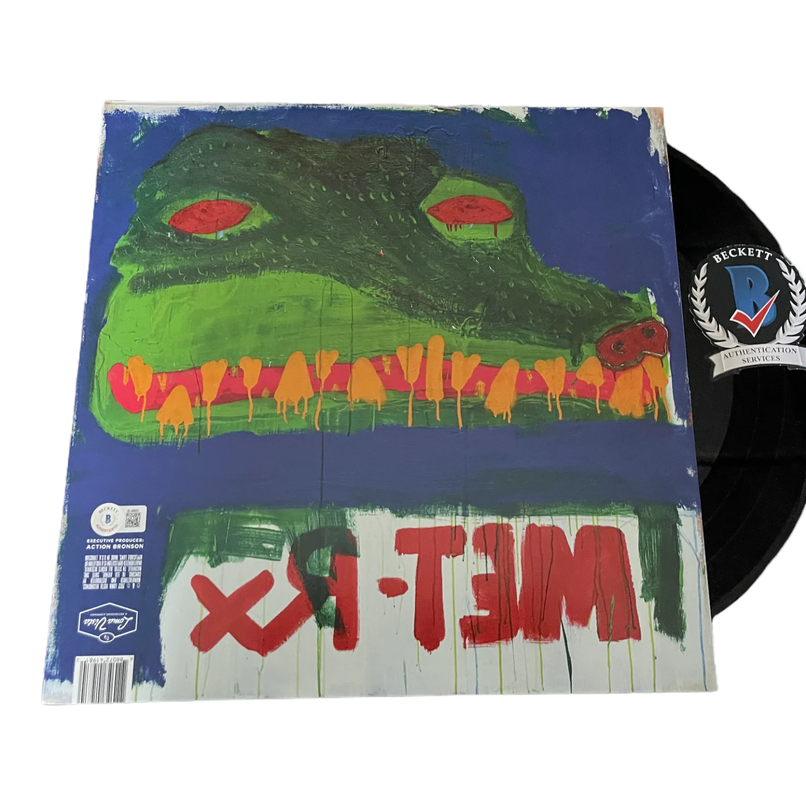 ACTION BRONSON SIGNED AUTOGRAPH COCODRILLO TURBO VINYL LP BAS BECKETT, image 2