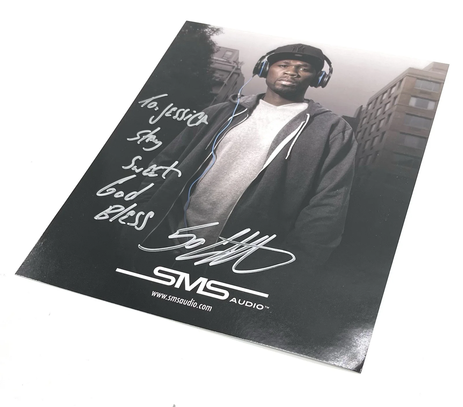 Curtis "50 Cent" Jackson Signed 8x10 Photo Autograph Rapper SMS Audio Promo, изображение 3