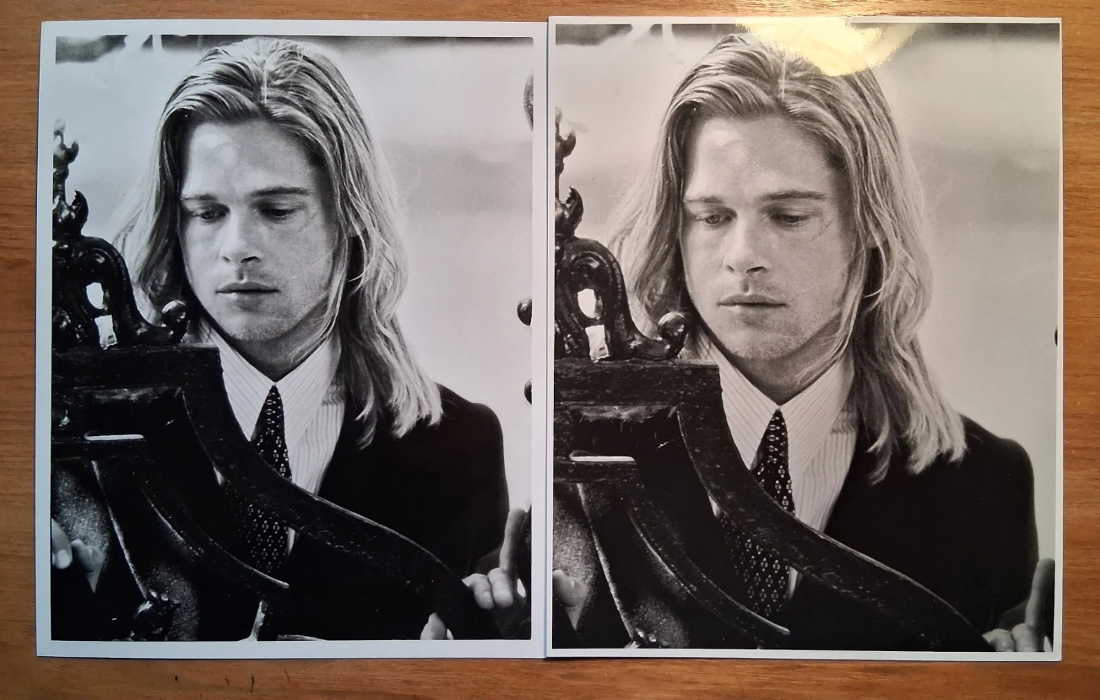 Brad Pitt - Three 8x10inch Headshot Photos, 1990s, Glossy Print, image 2