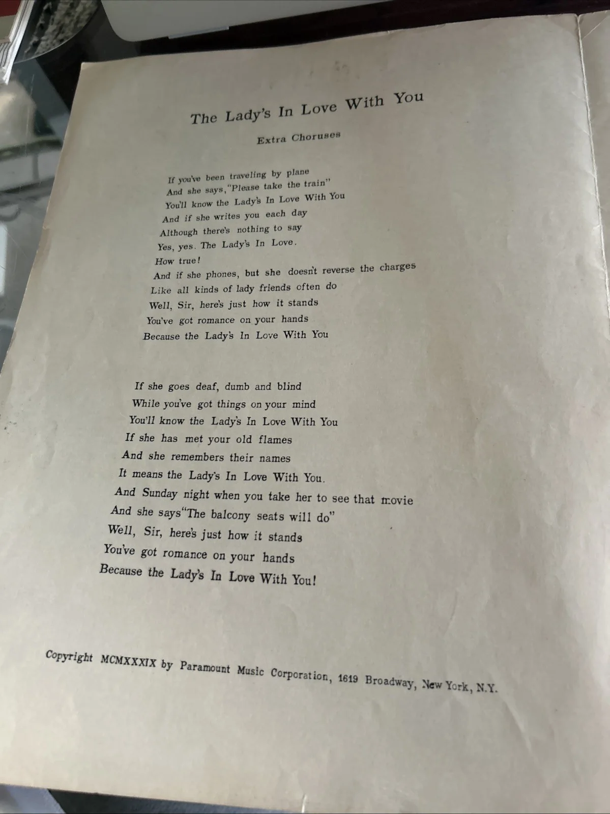 bob hope — Bob Hope Signed 1939 Gene Krupa Sheet Music From Some Like It Hot, изображение 5