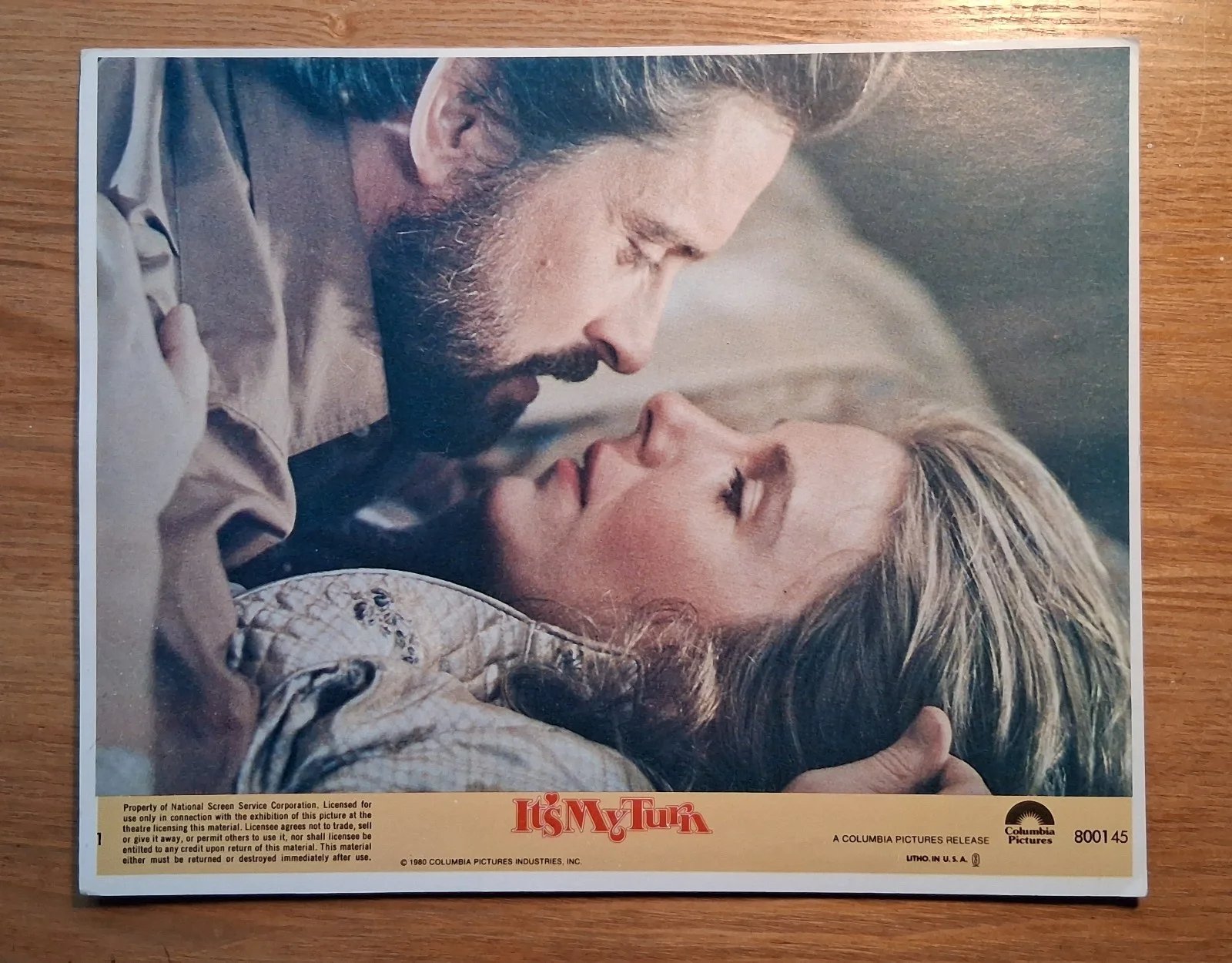 Micheal Douglas Headshot 8x10inch + "It's My Turn" (1980) Lobby Card, изображение 2