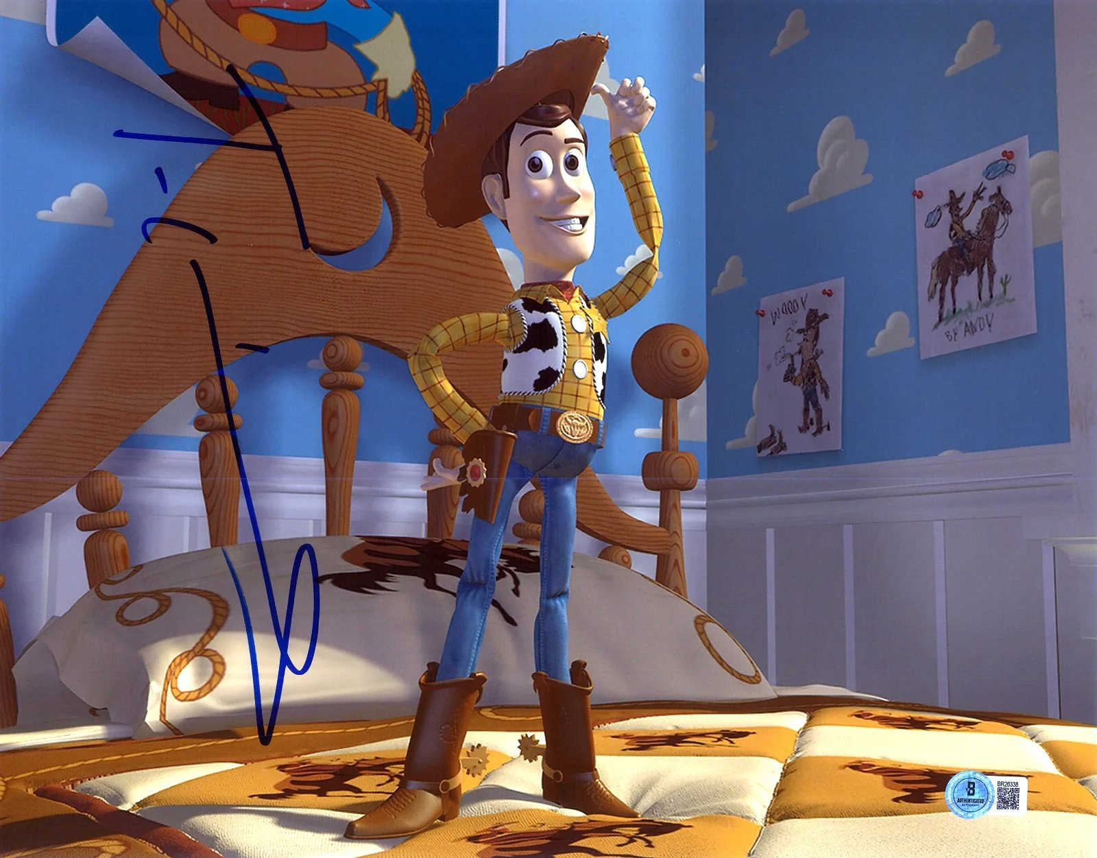 Tom Hanks — TOM HANKS SIGNED AUTOGRAPH TOY STORY 11X14 PHOTO BAS BECKETT COA WOODY