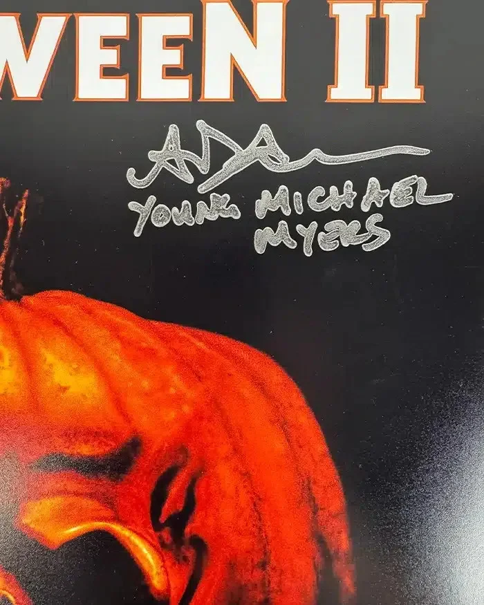 Dick Warlock, amp, Adam Gunn — Dick Warlock & Adam Gunn signed 12x18 Poster Michael Beckett Authentication, image 2