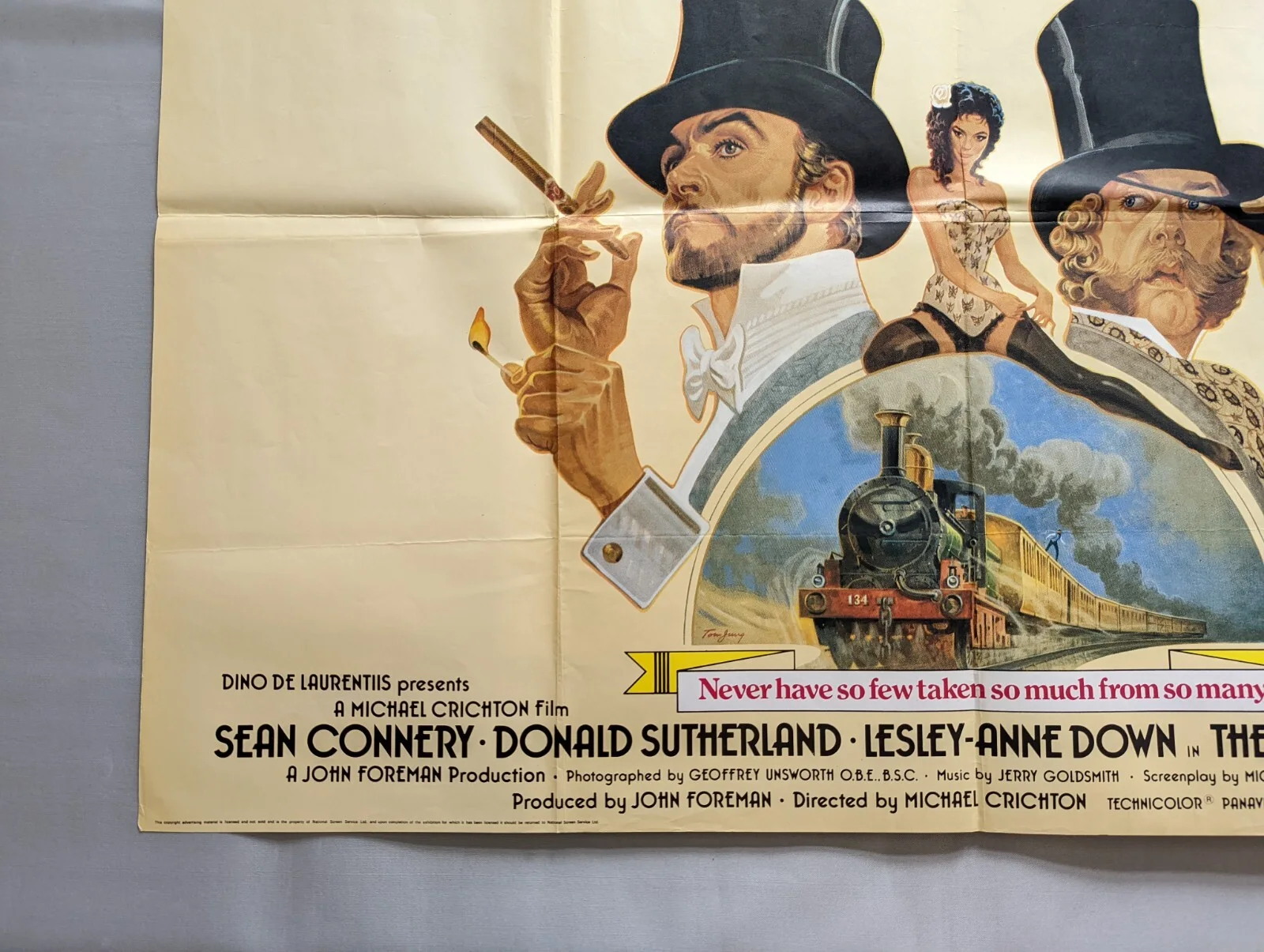 FIRST GREAT TRAIN ROBBERY 1979 Sean Connery, Donald Sutherland UK QUAD POSTER, image 4