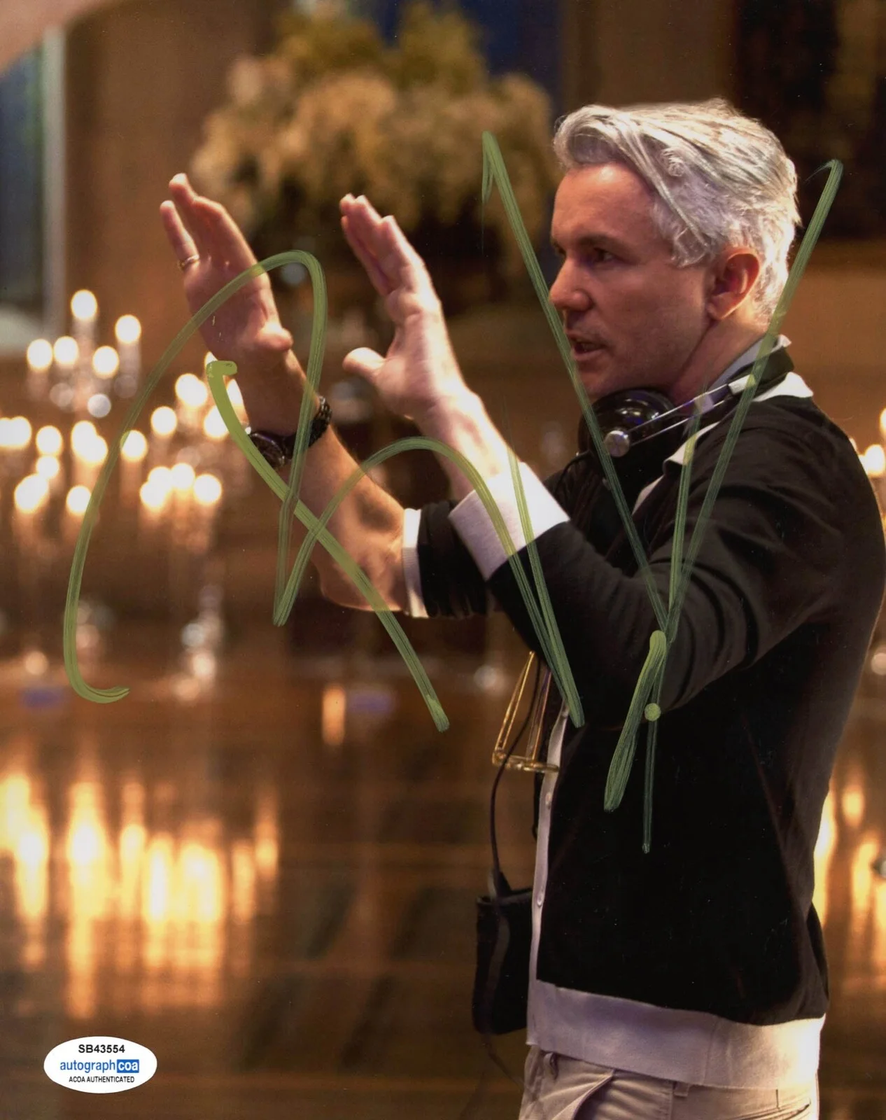 BAZ LUHRMANN — Baz Luhrmann signed Autographed 8x10 Photo k EXACT PROOF Romeo Director ACOA COA, изображение 4