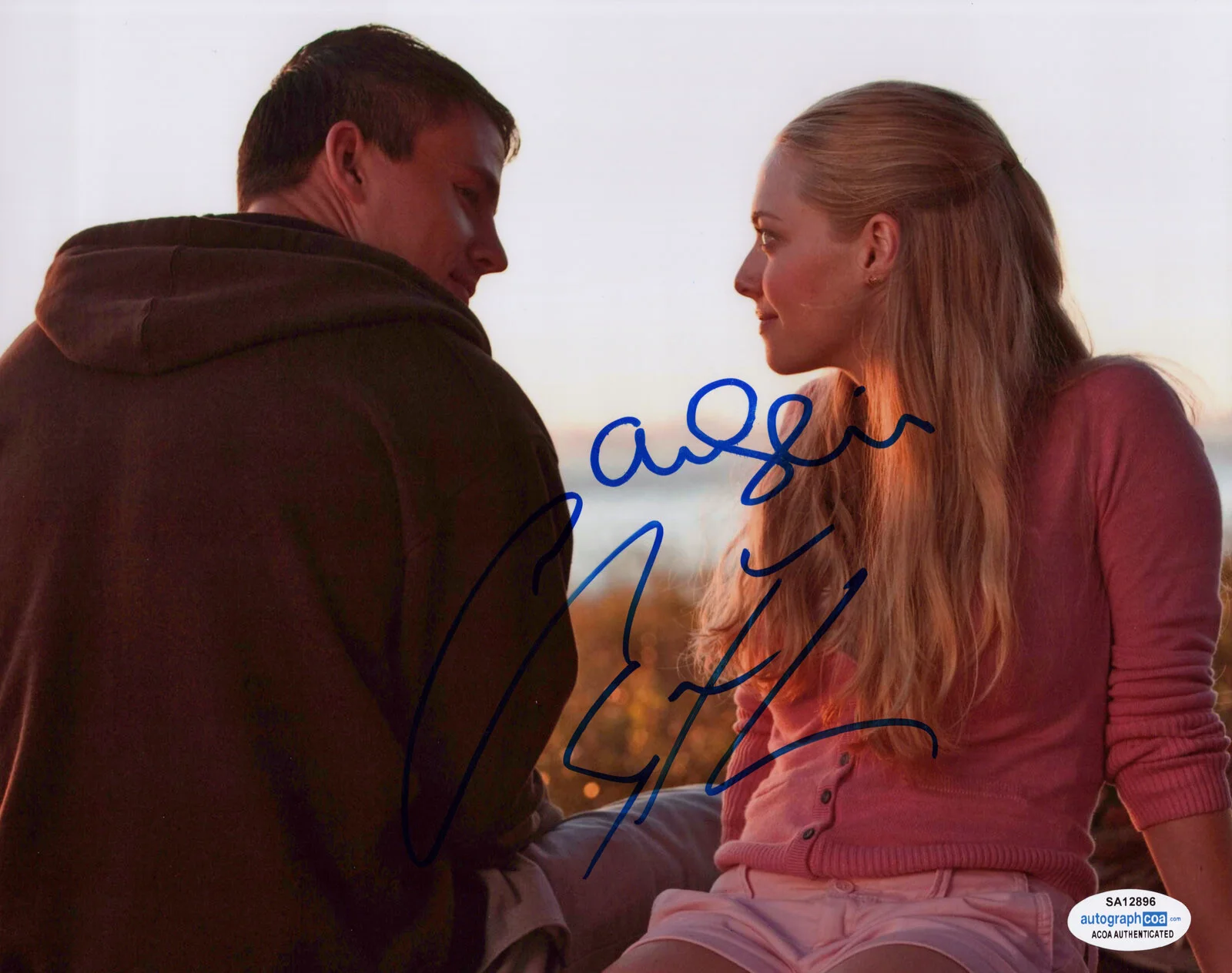 AMANDA SEYFRIED, CHANNING TATUM — Amanda Seyfried & Channing Tatum signed "DEAR JOHN" 8x10 Photo PROOF a ACOA COA, изображение 3