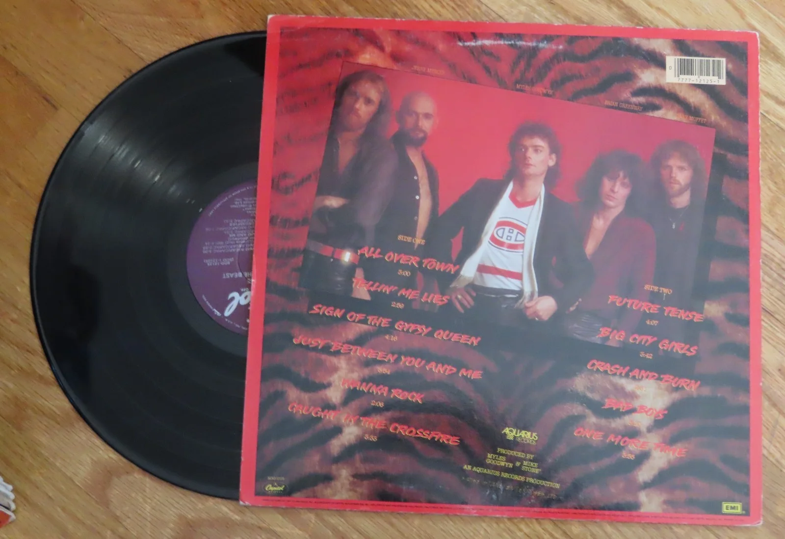 BRIAN GREENWAY signed APRIL WINE "Nature of the Beast" Record 1981 Gypsy Queen, изображение 3