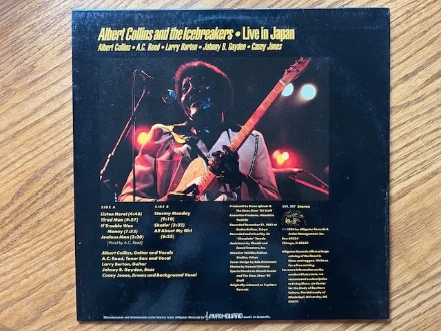 ALBERT COLLINS LIVE JAPAN RECORD LP AUTOGRAPHED by Collins, image 2